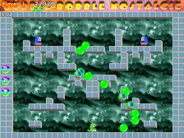 Free download Bubble Bobble game.